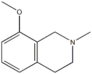 8-methoxy-2-methyl-3,4-dihydro-1H-isoquinoline 结构式