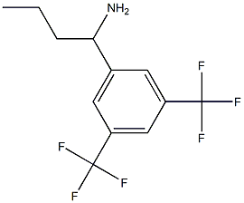1-[3,5-BIS(TRIFLUOROMETHYL)PHENYL]BUTYLAMINE 结构式