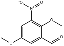 2,5-二甲氧基-3-硝基苯甲醛 结构式