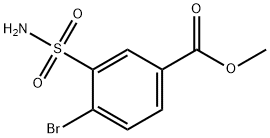 4-溴-3-氨磺酰基苯甲酸甲酯 结构式