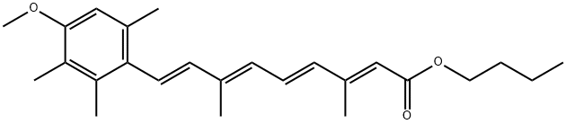 Butyl [(2E,4E,6E,8E)-9-(4-Methoxy-2,3,6-trimethyl)phenyl-3,7-dimethylnona-2,4,6,8]tetraenoate 结构式