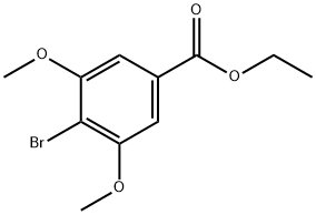 4-溴-3,5-二甲氧基苯甲酸乙酯 结构式