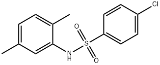 4-氯-N-(2,5-二甲基苯基)苯磺酰胺 结构式