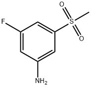 3-氟-5-(甲基磺酰基)苯胺 结构式