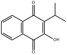 2-羟基-3-异丙基萘-1,4-二酮 结构式