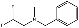 N-苄基-2,2-二氟-N-甲基乙基-1-胺 结构式