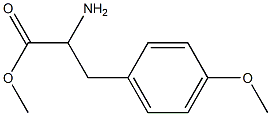 (S)2-氨基-3-(4-甲氧基苯基)丙酸甲酯盐酸盐 结构式