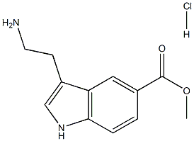 METHYL 3-(2-AMINOETHYL)-1H-INDOLE-5-CARBOXYLATE HCL 结构式