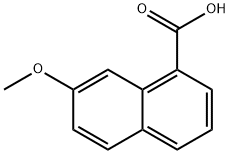 7-甲氧基-1-萘甲酸 结构式