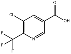 5-chloro-6-(trifluoromethyl)nicotinic acid 结构式