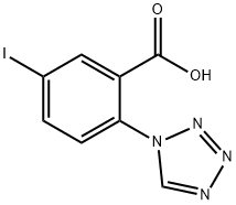 5-iodo-2-(1H-1,2,3,4-tetrazol-1-yl)benzoic acid 结构式