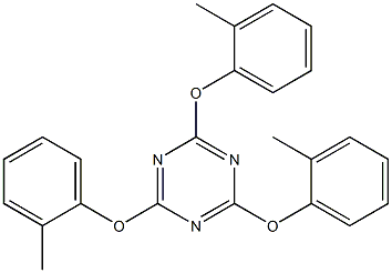 1,3,5-Triazine, 2,4,6-tris(2-methylphenoxy)- 结构式