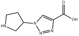 1-(吡咯烷-3-基)-1H-1,2,3-三唑-4-羧酸 结构式
