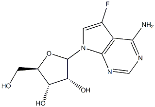 (2R,3R,4S,5R)-2-(4-氨基-5-氟-7H-吡咯并[2,3-D]嘧啶-7-基)-5-(羟甲基)四氢呋喃-3,4-二醇 结构式