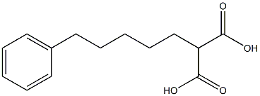 Propanedioicacid, 2-(5-phenylpentyl)- 结构式