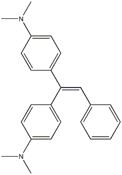 4,4'-(2-苯基乙烯基-1,1-二基)双(N,N-二甲基苯胺 结构式