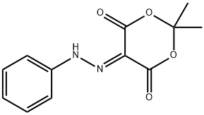 2,2-dimethyl-5-(phenylhydrazinylidene)-1,3-dioxane-4,6-dione 结构式