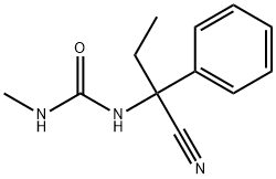1-(1-cyano-1-phenylpropyl)-3-methylurea 结构式
