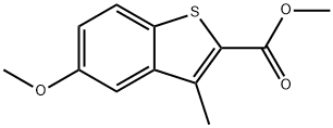 5-Methoxy-3-methyl-benzo[b]thiophene-2-carboxylic acid methyl ester 结构式