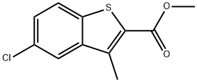 METHYL 5-CHLORO-3-METHYLBENZO[B]THIOPHENE-2-C 结构式