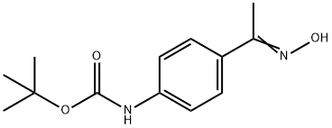 tert-butyl N-{4-[(1E)-1-(hydroxyimino)ethyl]phenyl}carbamate 结构式