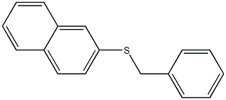 2-benzylsulfanylnaphthalene 结构式