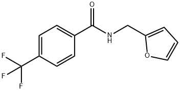 N-(2-furylmethyl)-4-(trifluoromethyl)benzamide 结构式