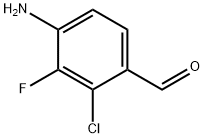 4-氨基-2-氯-3-氟苯甲醛 结构式