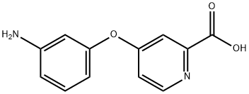 4-(3-Amino-phenoxy)-pyridine-2-carboxylic acid 结构式