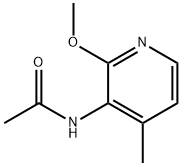 N-(2-甲氧基-4-甲基-3-吡啶基)乙酰胺 结构式