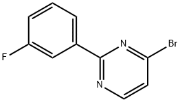 4-溴-2-(3-氟苯基)嘧啶 结构式