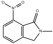 2-甲基-7-硝基异吲哚啉-1-酮 结构式