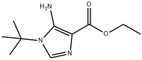 5-氨基-1-(叔丁基)-1H-咪唑-4-羧酸乙酯 结构式