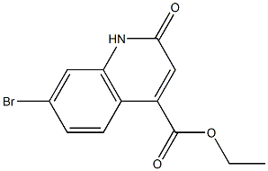 7-溴-2-氧-1,2-二氢喹啉-4-羧酸乙酯 结构式