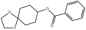 1,4-Dioxaspiro[4.5]decan-8-yl benzoate 结构式