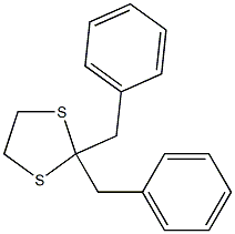 1,3-Dithiolane,2,2-bis(phenylmethyl)- 结构式
