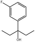 3-(3-Fluorophenyl)-3-pentanol 结构式