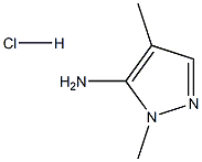 1H-吡唑-5-胺,1,4-二甲基,盐酸盐(1:1) 结构式