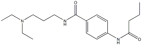 4-(butanoylamino)-N-[3-(diethylamino)propyl]benzamide 结构式