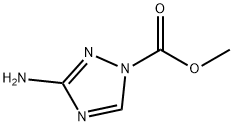 3-氨基-1H-1,2,4-三唑-1-甲酸甲酯 结构式