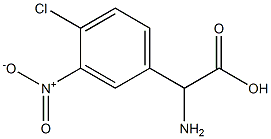 2-Amino-2-(4-chloro-3-nitrophenyl)acetic Acid 结构式