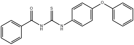 N-{[(4-phenoxyphenyl)amino]carbonothioyl}benzamide 结构式