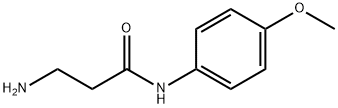 3-氨基-N-(4-甲氧基苯基)丙酰胺 结构式