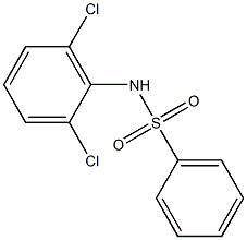 N-(2,6-Dichlorophenyl)benzenesulfonamide 结构式