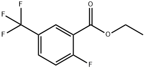 2-氟-5-(三氟甲基)苯甲酸乙酯 结构式