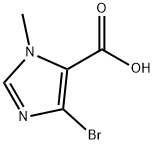 4-溴-1-甲基-1H-咪唑-5-羧酸 结构式