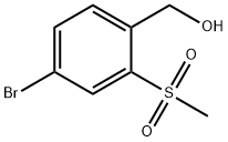 4-溴-2-(甲砜基)苄醇 结构式