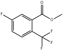 2-三氟甲基-5-氟苯甲酸甲酯 结构式