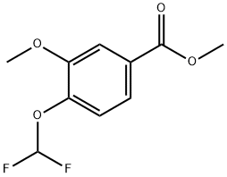 4-(二氟甲氧基)-3-甲氧基苯甲酸甲酯 结构式