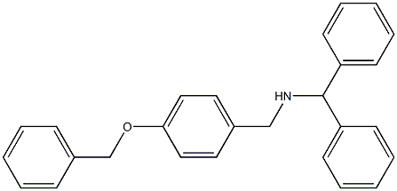 {[4-(benzyloxy)phenyl]methyl}(diphenylmethyl)amine 结构式